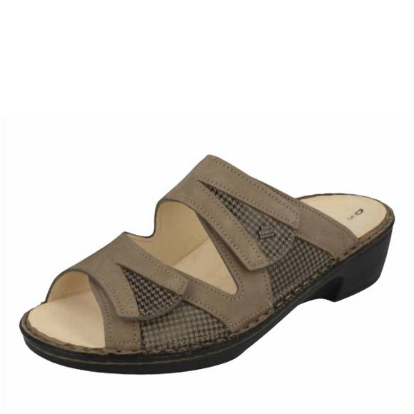 NEW FINN COMFORT women's campione sandals in taupe - Picture 2 of 2